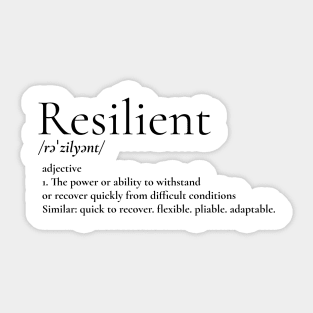 Resilient Sticker